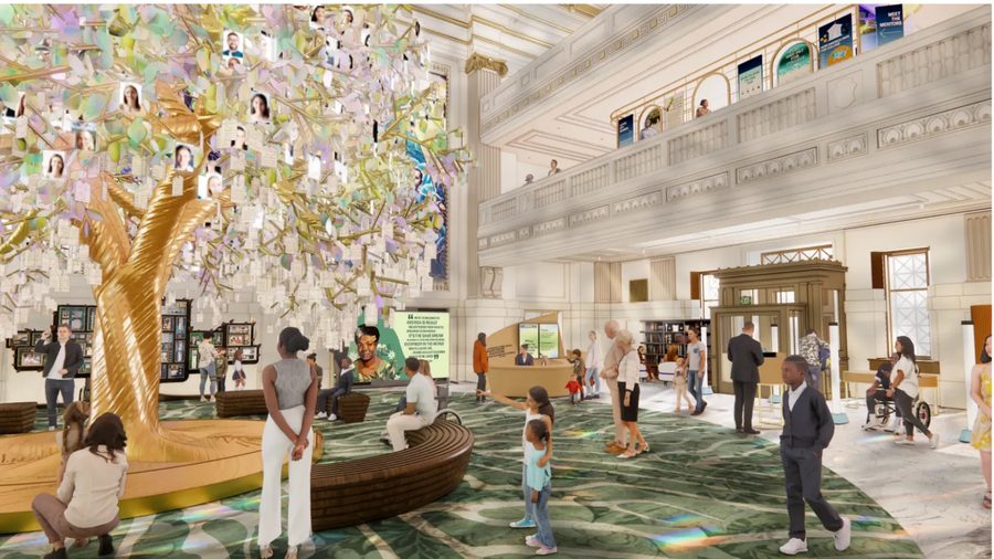 Milken Tree of Generation sculpture