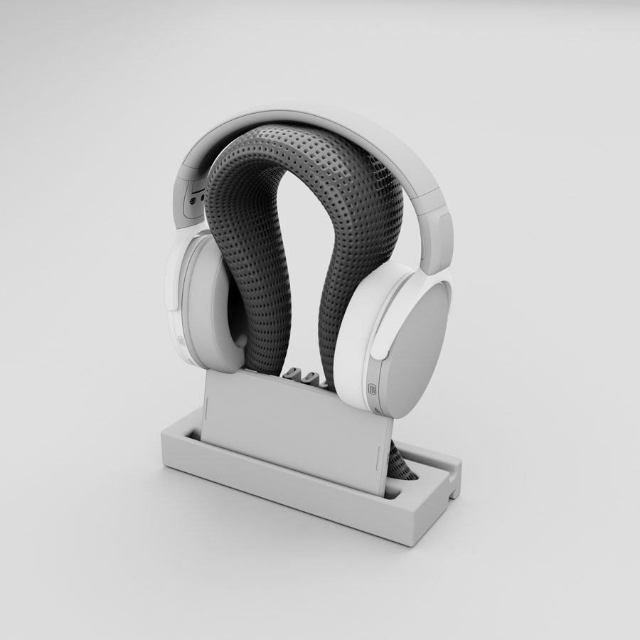 Vibrating Ripples headphone stand